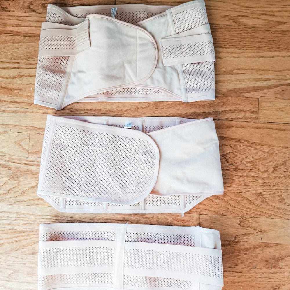 3 strap c-section/postpartum tummy recovery belt, Size Large (Asian xxl)